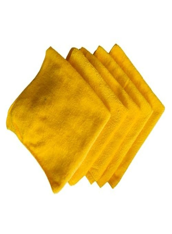 SHOWSTOPPER Microfiber Cleaning Cloth | 5 Pack | Kitchen Cleaning Cloths and Wipes | Dusting Cloth for Home Cleaning | Home Essentials Products | Kitchen Accessories Items for Home | Yellow | 40X40CM - Image 1